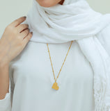 Ayatal Kursi Heart Necklace – Islamic Prayer Pendant Necklace for Women