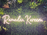 Customizable Ramadan Kareem Neon LED Light Sign, Perfect Islamic Wall Decor for Celebrations and Home Ambiance