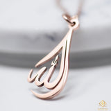 Premium Tear Drop Allah Necklace |Women