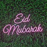 Eid Mubarak Neon LED Light – Festive Decor for Eid Celebrations