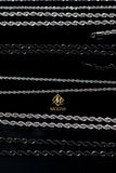 Men’s Gold-Plated Rope Chain Necklace - Classic Rope Chain for Men