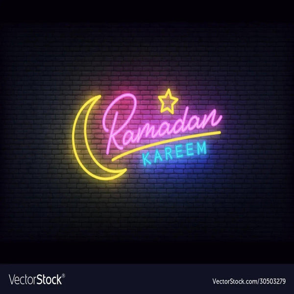 Ramadan Kareem Neon LED Wall Light – Vibrant Ramadan & Eid Decor for Home or Events