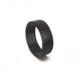 Mesh Ring for Men | Modern Stainless Steel Fashion Ring | Unique Design