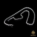 Men’s Gold-Plated Rope Chain Necklace - Classic Rope Chain for Men