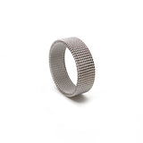 Mesh Ring for Men | Modern Stainless Steel Fashion Ring | Unique Design