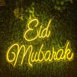 Eid Mubarak Neon LED Light – Festive Decor for Eid Celebrations