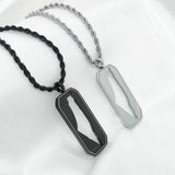 Palestinian Flag Tag Necklace for Men - Stainless Steel, Hypoallergenic, 23-inch Chain with Lifetime Warranty