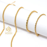 Wheat Chain Necklace for Women – Elegant Gold-Plated Jewelry, Classic and Stylish