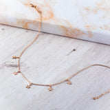 Women’s 18K Gold-Plated Constellation Necklace – Star Station Choker for Minimalist Style