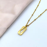 Women's Palestine Tag Necklace - Hypoallergenic Stainless Steel, 18K Gold Plated Pendant, 22-inch Chain